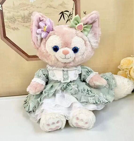 リーナベルコスチューム ステラルー クッキーアン用 着せ替え ぬいぐるみ用服 ドレス&リボン2点セット