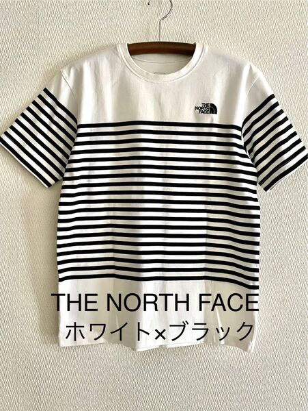 ザノースフェイス THE NORTH FACE ボーダー Tシャツ ホワイト×ブラック