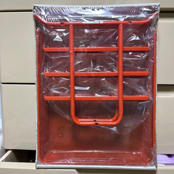新品未使用 IKEA イケア DOKUMENT 赤 レタートレイ 書類トレイ 収納 整理