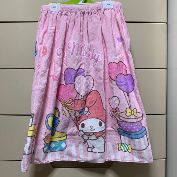 新品未使用 マイメロ ラップタオル 巻きタオル プール 水泳 プールタオル バスタオル スイミング スナップタオル