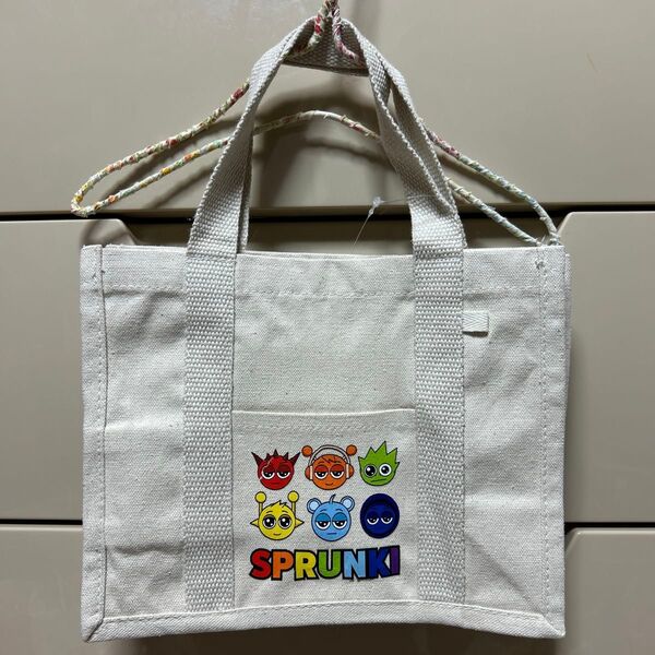訳あり スプランキー SPRUNKI ミニトートバッグ ハンドバッグ ランチバッグ キャンバス生地
