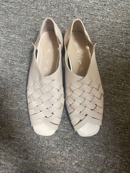 SAYA◆編み込みシューズ◆ほぼ新品