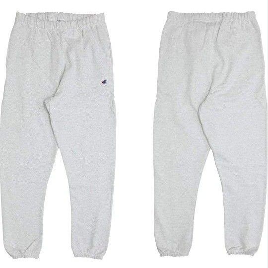 青タグ。championチャンピオン リバースウィーブ スウェットパンツ グレー size S。メンズ Champion。青タグ
