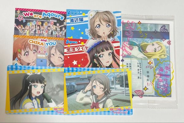 ラブライブサンシャイン 高海千歌 渡辺曜 黒澤ダイヤ 小原鞠莉 ステッカー シール Aqours アイスバー