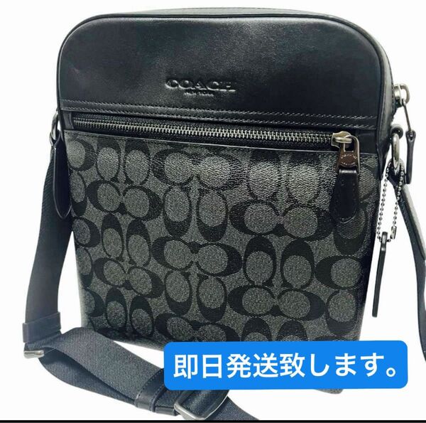 COACH ショルダーバッグ ブラック レザー