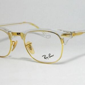 Ray-Ban メガネフレーム クリア ゴールド