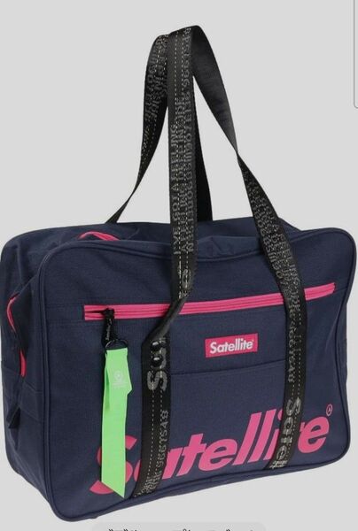 新品未使用品 サテライト (Satellite) ボストンバッグ ネイビー/ピンク スクールバッグ 通学 修学旅行 スポーツバッグ