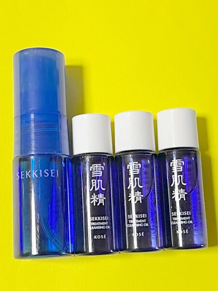 雪肌精 クリアウェルネス W バリアミスト 15mL、トリートメント クレンジング オイル 9mL×3本
