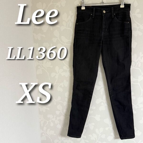 Lee リー ジェギンス ストレッチデニムパンツ スキニー ローライズ ブラック LL1360 日本製 XS