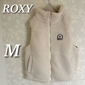 ROXY ロキシー 撥水加工モコモコ ボアベスト サーフジャケット ダブルジップ RJK244016 アイボリー M