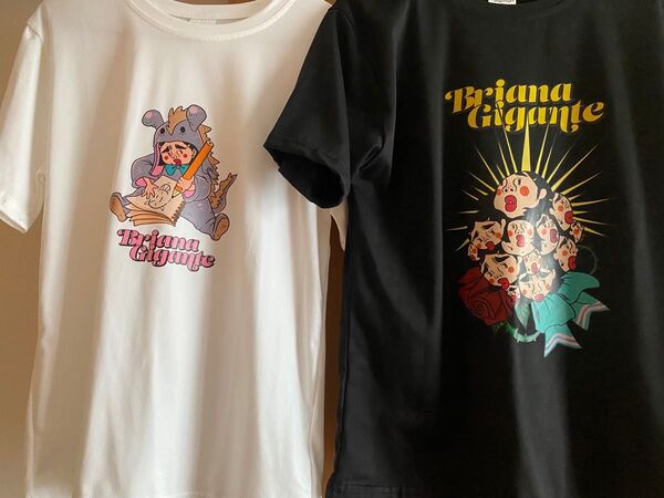 ブリアナギガンテ Tシャツ 2枚セット 白 黒