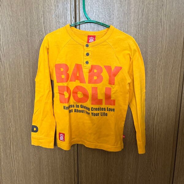 BABY DOLL 長袖Tシャツ 120cm イエロー