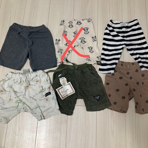 子供 短パンまとめ売り ハーフパンツ ショートパンツ 男の子 半ズボン キッズ ズボン 90