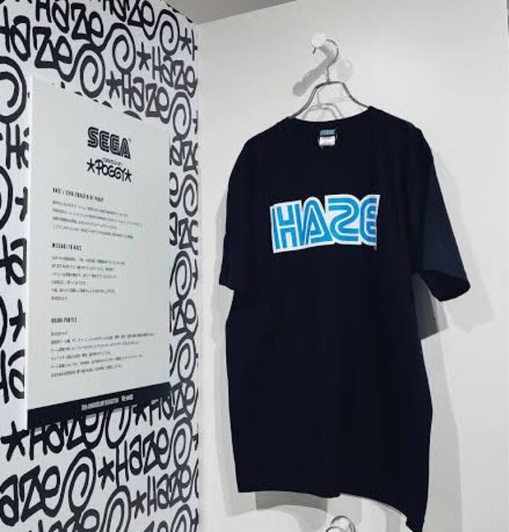 HAZE SEGA Tシャツ 黒L POGGY エリックヘイズ セガ rehaze