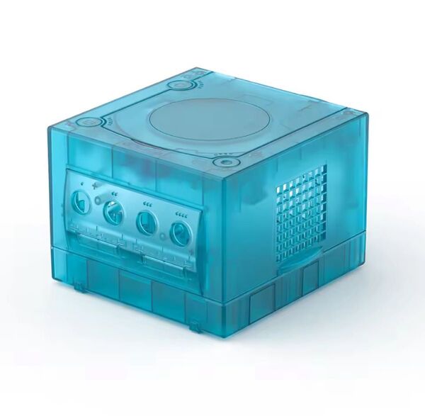 ゲームキューブ 本体 交換用 シェル 外装 クリア アイスブルー 新品未使用