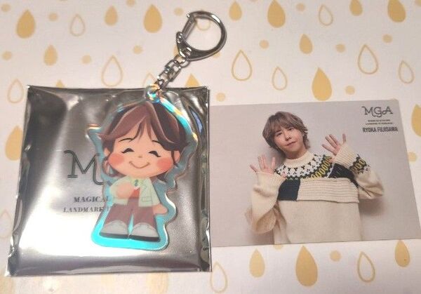 Mrs. GREEN APPLE ポップアップ 原宿 ガチャ アクリルキーホルダー D フォトカード 藤澤涼架