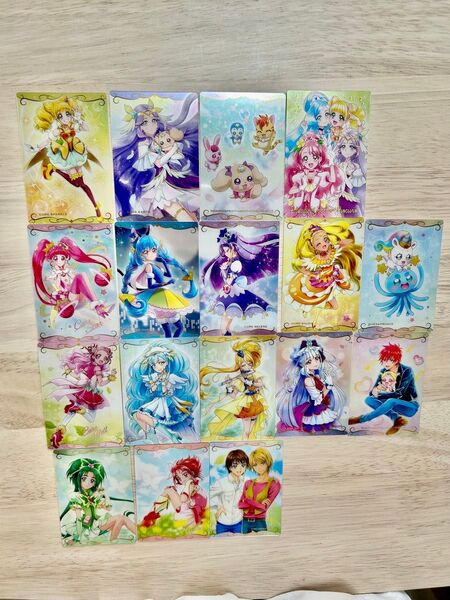 プリキュアウエハースカード第一弾 17枚セット