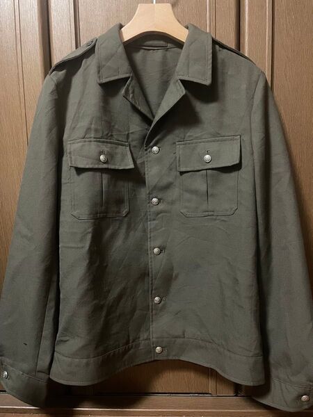 旧陸上自衛隊 作業服 上着 交差銃ボタン SZR 1994年製 官給品 ビンテージ ミリタリー