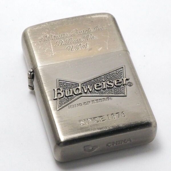 Budweiser オイルライター 石新品 動作良好 着火未確認