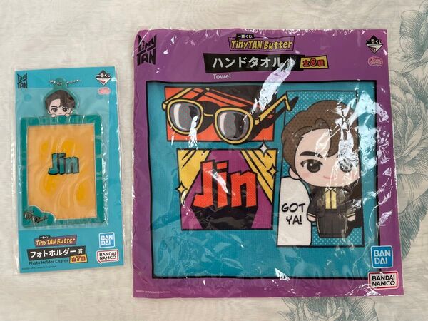 BTS BT21 TinyTAN 一番くじ Jin フォトホルダー ハンドタオル
