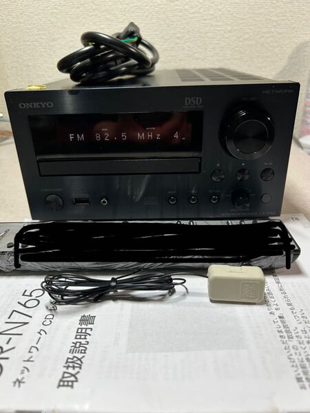 P122 整備品 ONKYO オンキョー CR-N765 (B) ハイレゾ対応ネットワークCDレシーバー リモコン無し