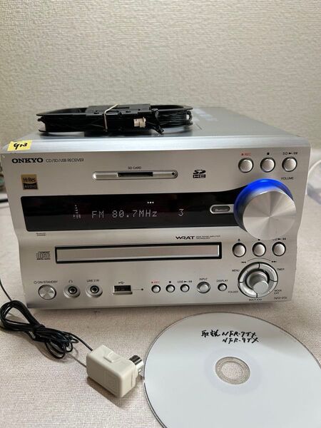 G13 整備美品 ONKYO NFR-9TX オンキョーハイレゾ 対応 CD/SD/USBレシーバー 本体のみ、リモコン無し