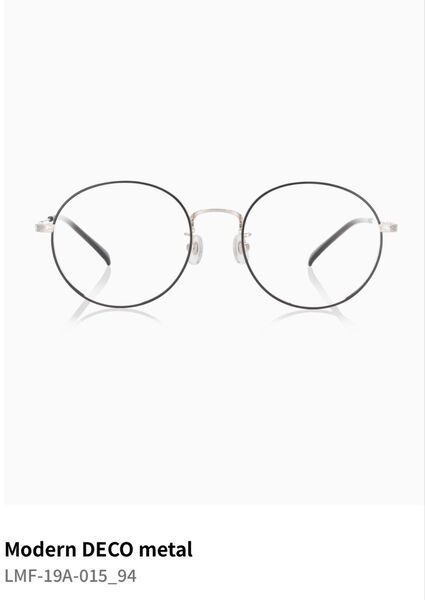 美品 Modern DECO metal JINS メガネ
