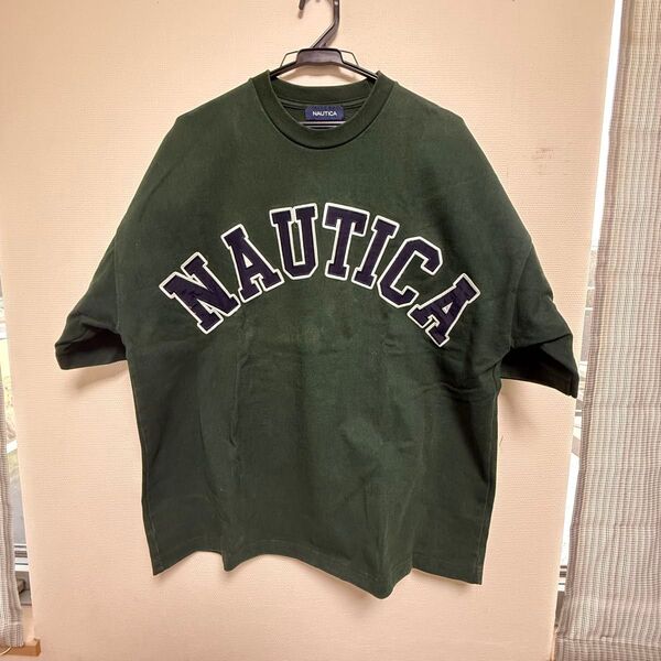 NAUTICA ダークグリーン Tシャツ