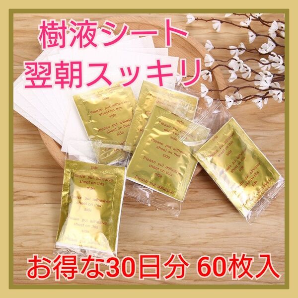 樹液シート 足裏シート フットケア30日分 60枚入 る