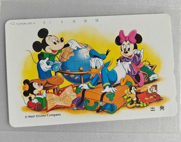数量限定・激レア 新品未使用 ディズニー ミッキー テレフォンカード テレカ 出発ストーリー Disney