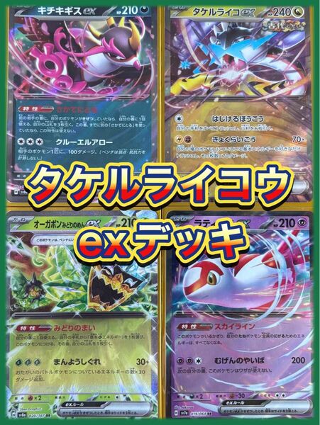 タケルライコex デッキ ライコポン シティリーグ優勝構築デッキ