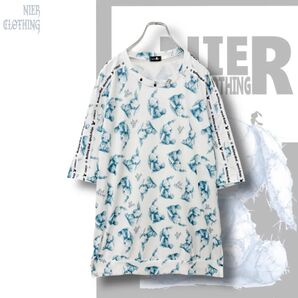 NieR SLEEVE LOGO UNISEX BIG TEE【RABBIT】