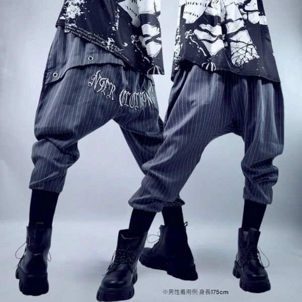 NieR STYLISH GRAY SARROUEL PANTS DESIGN