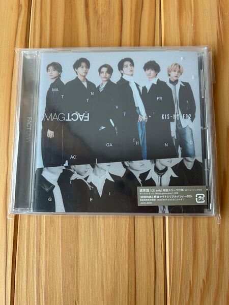【美品】Kis-My-Ft2 MAGFACT 通常盤 初回スリーブ仕様 フォトブック付