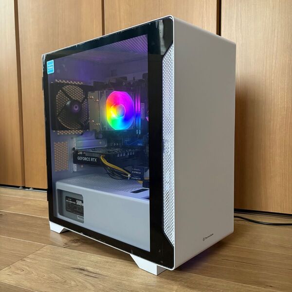 【新品】白色ゲーミングPC Ryzen5 5600X RTX4060【31】
