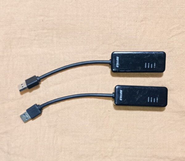 BUFFALO USB 有線LANアダプター TYPE-A GbE ギガビット 2個セット