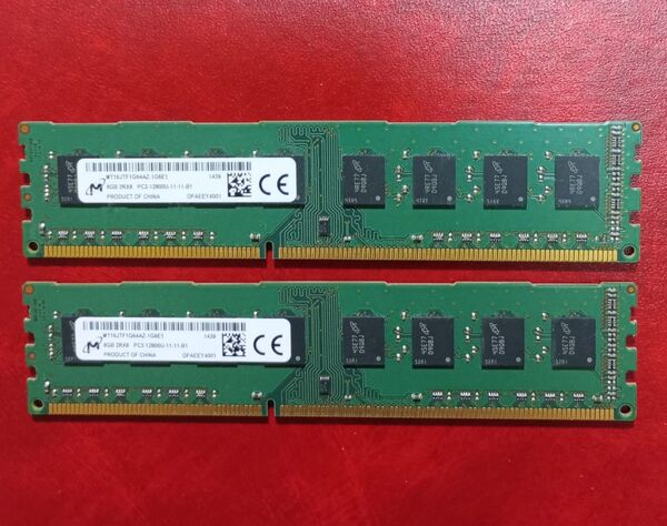 DDR3-1600 8GB×2枚 計16GB【送料無料】PC3-12800 デスクトップPC用 1.5V