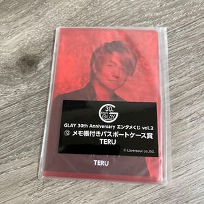 GLAY 30th Anniversary エンタメくじ vol.2 12 メモ帳付きパスポートケース賞 TERU