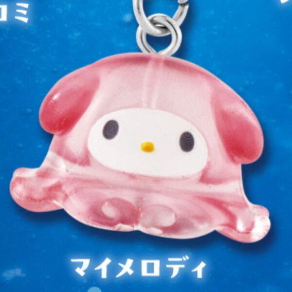 サンリオキャラクターズ めじるしアクセサリー なりきりメンダコ マイメロ マイメロディー マイメロちゃん ガチャガチャ めんだこ