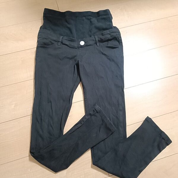 マタニティ用 黒 パンツ Lサイズ オフィスカジュアル