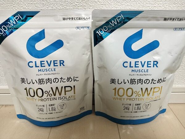 クレバー マッスルプロテイン ヨーグルト味 300g×2袋セット