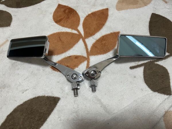 バイク タナックス TANAX クロームメッキ/ブルー鏡 10mm正ネジ 左右共通 AMB-101-10 2個 バックミラー