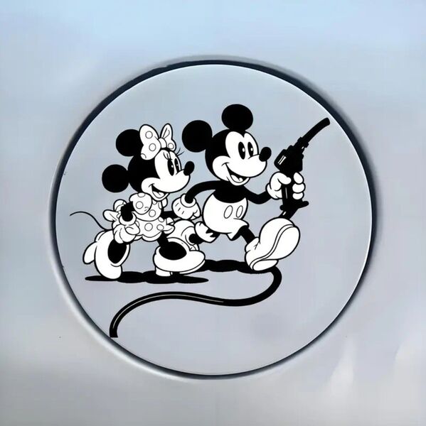 【新品未使用】Disney★給油口★ステッカー デカール★車 外装 装飾 カスタム おしゃれ