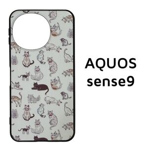 AQUOS sense9 猫 イラスト カバー