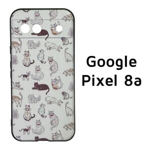 Pixel 8A 猫 イラスト カバー