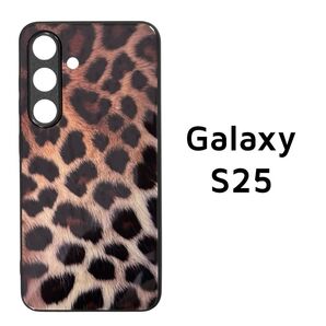 Galaxy S25 ヒョウ柄 カバー