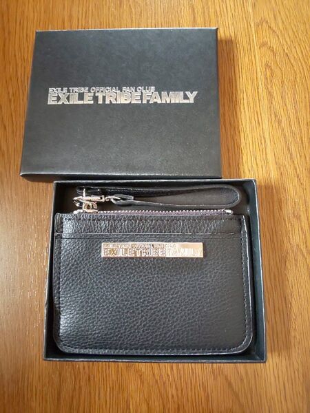 EXILE 特典 EXFAMILY パスケース コインケース 黒 レザー調