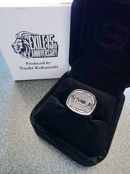 追記あり 超美品 EXILE15thANNIVERSARY 小林直己プロデュース カレッジリング13号 シルバー色