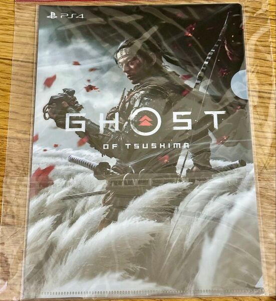ゴーストオブツシマ(GHOST OF TSUSHIMA) 予約購入者限定クリアファイル(ポスター) 未使用・未開封 B5サイズ相当