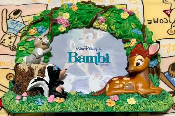 ディズニー バンビ Bambi フォトフレーム 額縁 写真立て 未使用